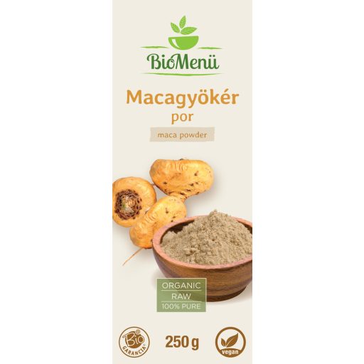 BioMenü Organic Maca Root Powder 250 g label