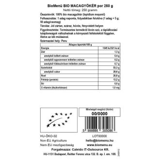 BioMenü Organic Maca Root Powder 250 g product image