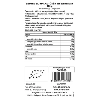 BioMenü Organic Gelatinised Maca Root Powder 125 g product image