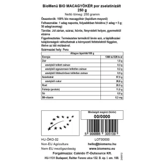 BioMenü Organic Gelatinised Maca Root Powder 250 g product image