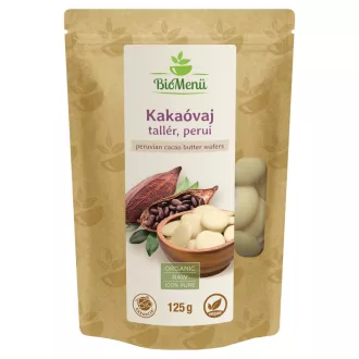 BioMenü Organic Peruvian Cacao Butter Wafers 125 g product image