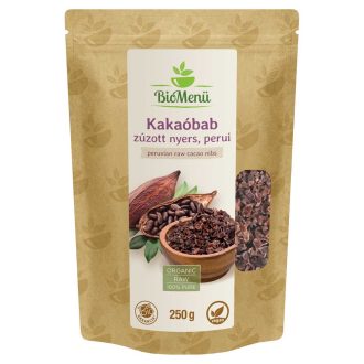   BioMenü Organic Peruvian Raw Cacao Nibs 250 g CLOSE TO EXPIRY DATE