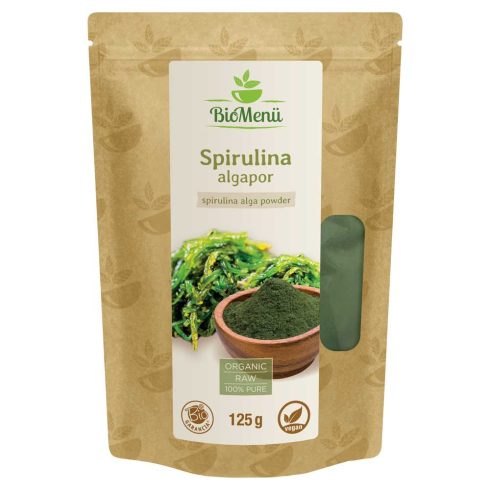 BioMenü Organic Spirulina Alga Powder 125 g CLOSE TO EXPIRY DATE
