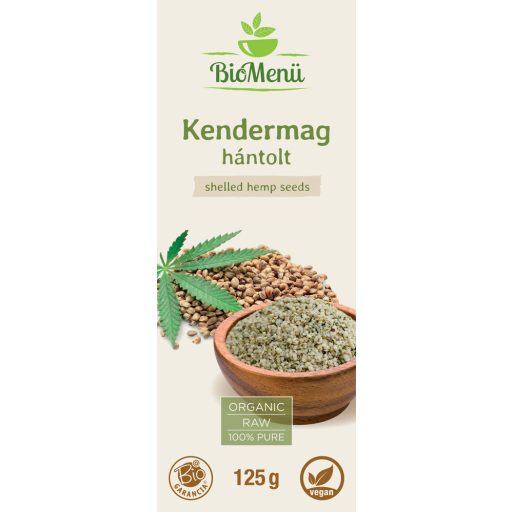 BioMenü Organic Hemp Seeds 125 g label