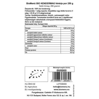 BioMenü Organic Hemp Protein Powder 250 g product image