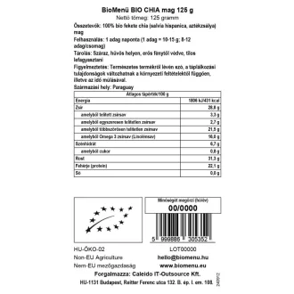 BioMenü Organic Chia Seeds 125 g product image