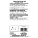 BioMenü Organic Wheatgrass Powder 250 g data label