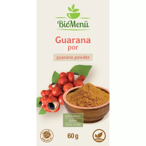 BioMenü Organic Guarana Powder 60 g label