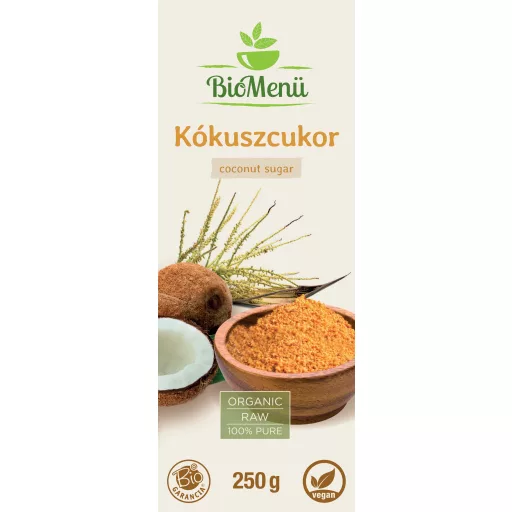 BioMenü Organic Coconut Sugar 250 g label