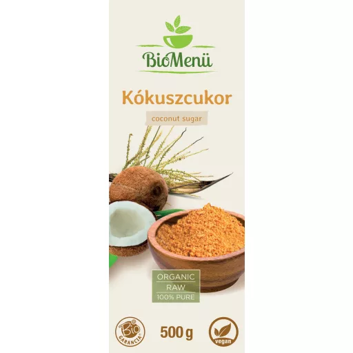 BioMenü Organic Coconut Sugar 500 g label
