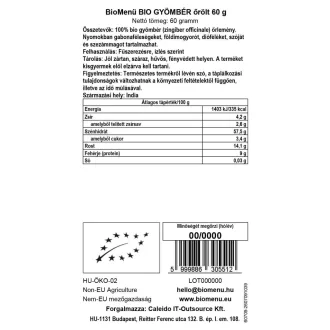 BioMenü Organic GINGER ground 60 g product image