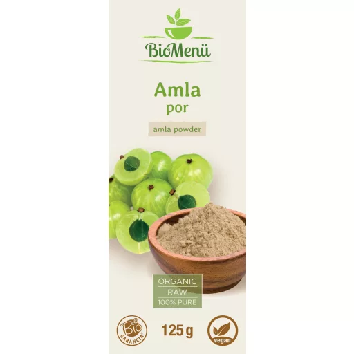 BioMenü Organic Amla Powder 125 g label