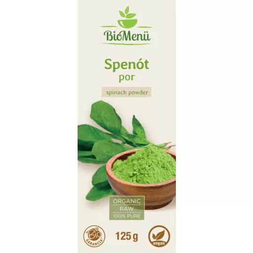BioMenü Organic Spinach Powder 125 g label