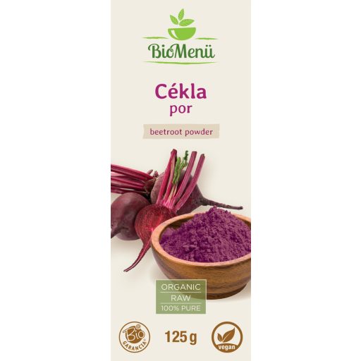 BioMenü Organic Beetroot Powder 125 g label