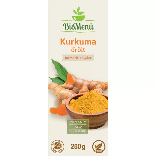 BioMenü Organic Turmeric Powder 250 g label