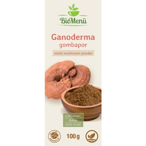 BioMenü Organic Reishi Mushroom Powder 100 g label