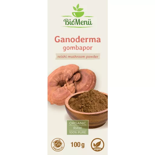 BioMenü Organic Reishi Mushroom Powder 100 g label