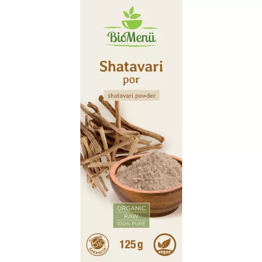 BioMenü Organic Shatavari Powder 125 g label
