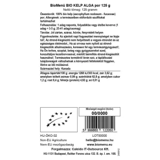 BioMenü Organic Kelp Powder 125 g product image