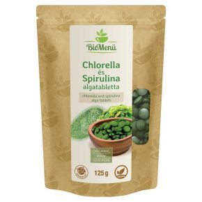 BioMenü Organic Chlorella and Spirulina Alga Tablets 125 g