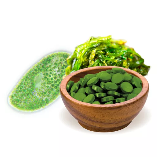 BioMenü Organic Chlorella and Spirulina Alga Tablets 125 g material