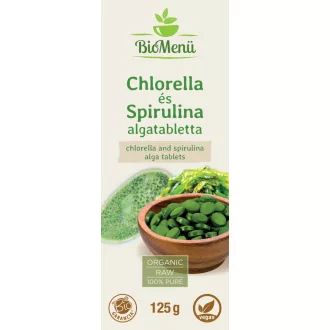 BioMenü Organic Chlorella and Spirulina Alga Tablets 125 g product image