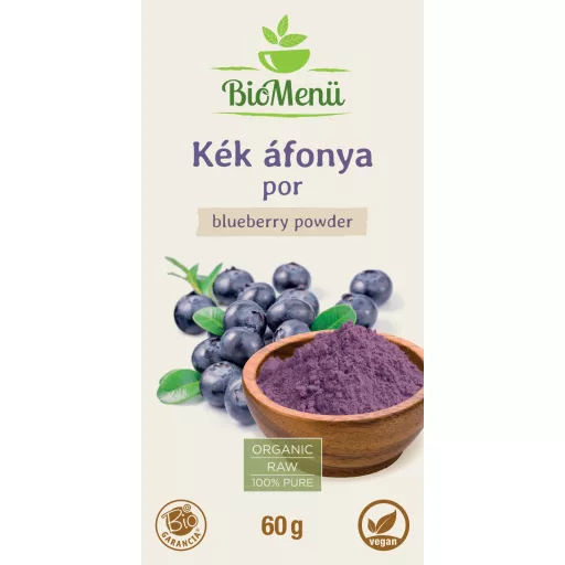BioMenü Organic Blueberry Powder 60 g label