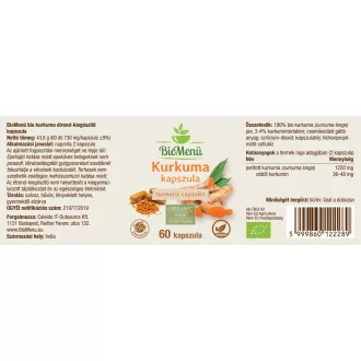 BioMenü Organic Turmeric Capsules 60 pcs product image