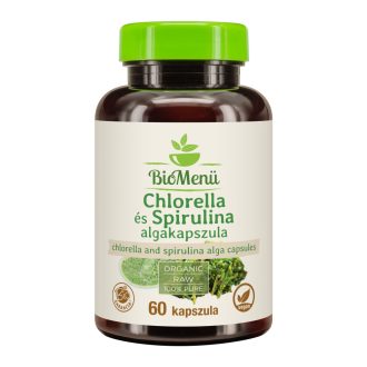 BioMenü Organic Chlorella and Spirulina Alga Capsules 60 pcs product image