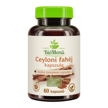 BioMenü Organic Ceylonese Cinnamon Capsules 60 pcs