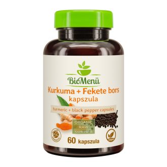 BioMenü Organic Turmeric + Black Pepper Capsules 60 pcs product image