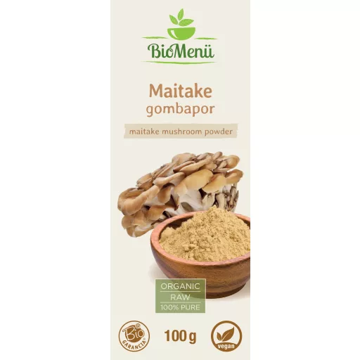 BioMenü Organic Maitake Mushroom Powder 100 g label