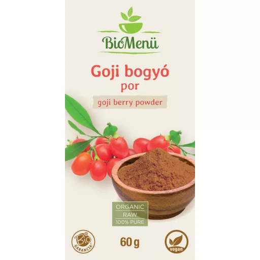 BioMenü Organic Goji Berry Powder 60 g label