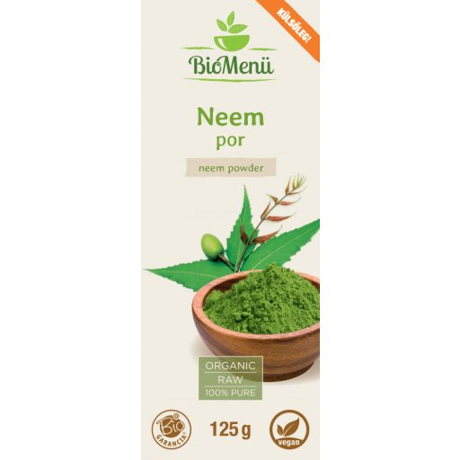 BioMenü Organic Neem Powder 125 g label