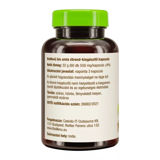 BioMenü Organic Amla Capsules 60 pcs
