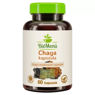 BioMenü Organic Chaga Mushroom Capsules 60 pcs product image