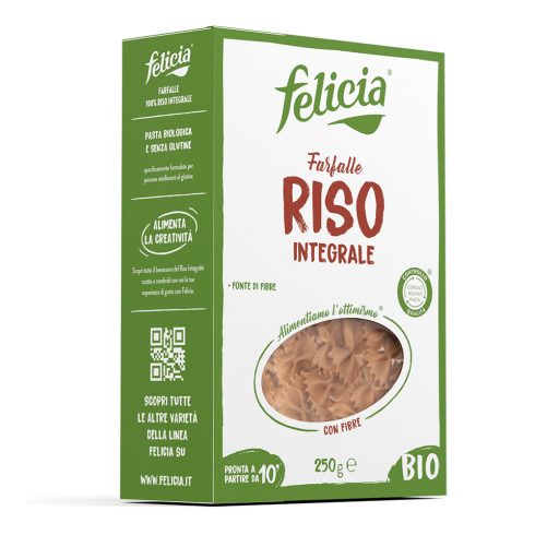 Felicia Organic brown rice farfalle gluten-free pasta 250 g