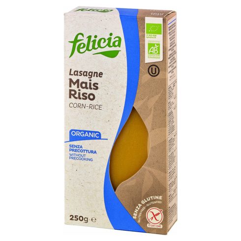Felicia Organic corn rice lasagne gluten-free pasta 250 g