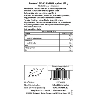 BioMenü Organic Turmeric chopped 125 g product image