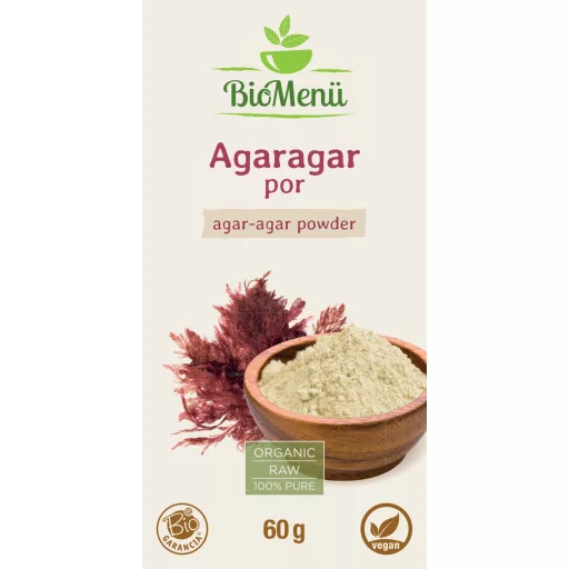 BioMenü Organic Agar-Agar Powder 60 g label