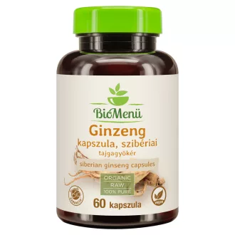 BioMenü Organic Siberian Ginseng Capsules 60 pcs product image
