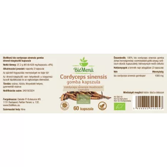 BioMenü Organic Cordyceps Sinensis Mushroom Capsules 60 pcs product image