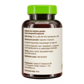 BioMenü Organic Shiitake Mushroom Capsules 60 pcs product image