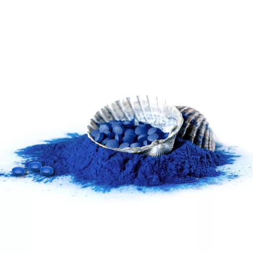BioMenü Organic Blue Spirulina Alga tablets 90 pcs material