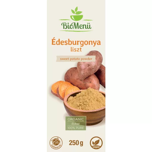 BioMenü Organic Sweet Potato flour 250 g label