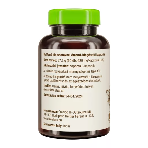 BioMenü Organic Shatavari Capsules 60 pcs