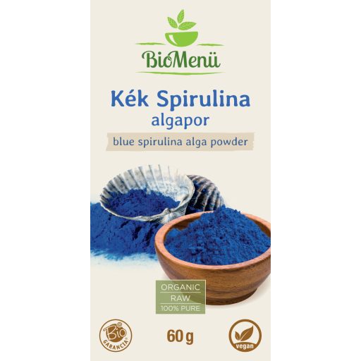 BioMenü BIO KÉK SPIRULINA ALGA por 60 g KÖZEL A LEJÁRAT DÁTUMÁHOZ