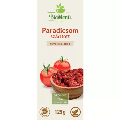 BioMenü Organic Tomatoes, Dried 125 g label