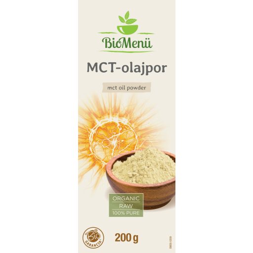 BioMenü Organic MCT oil powder 200 g label