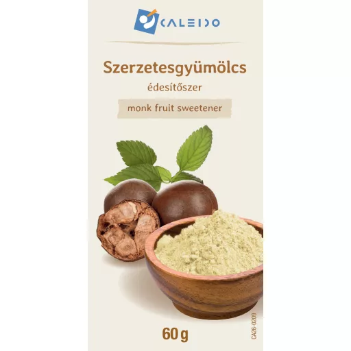 Caleido Monk Fruit Sweetener 60 g label